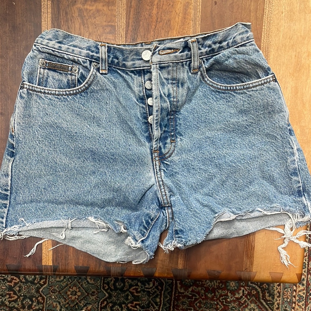 #vintage Calvin Klein double stone wash Jean short size 3